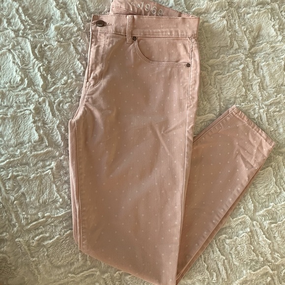 GAP PINK POLKA DOT Jeans - Picture 1 of 2